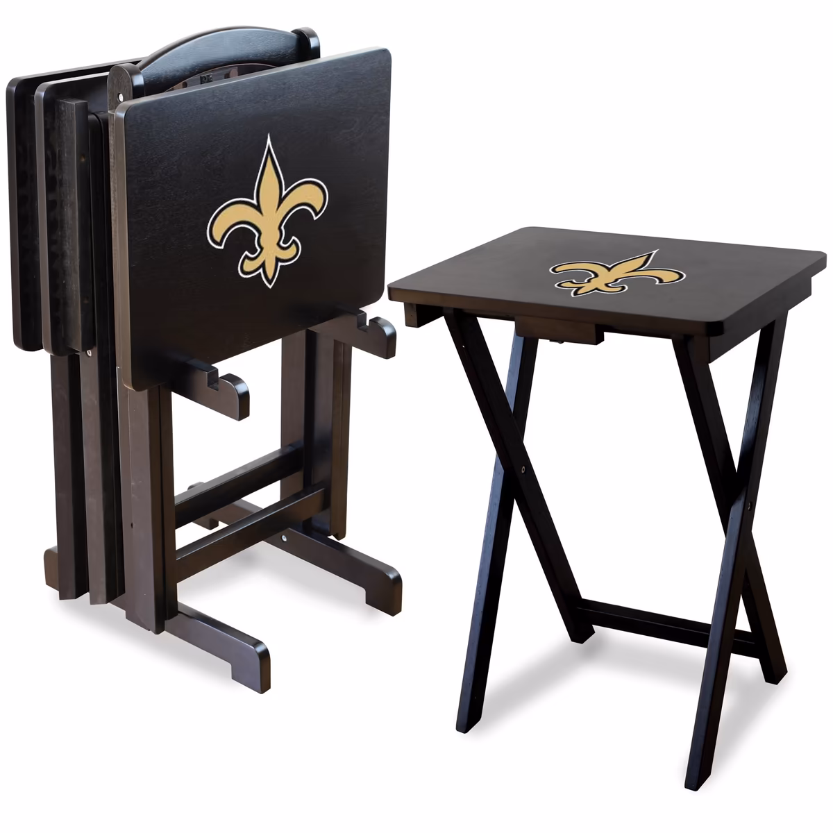 Imperial New Orleans Saints TV Tray Set 1 Imperial New Orleans Saints TV Tray Set