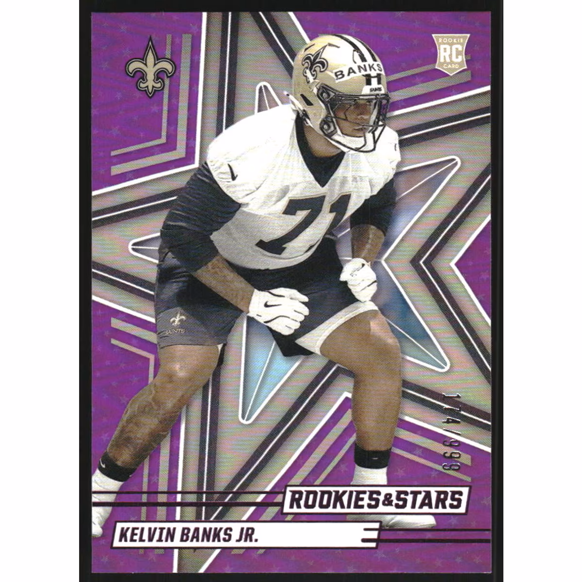 2025 Rookies and Stars Purple #149 Kelvin Banks Jr.