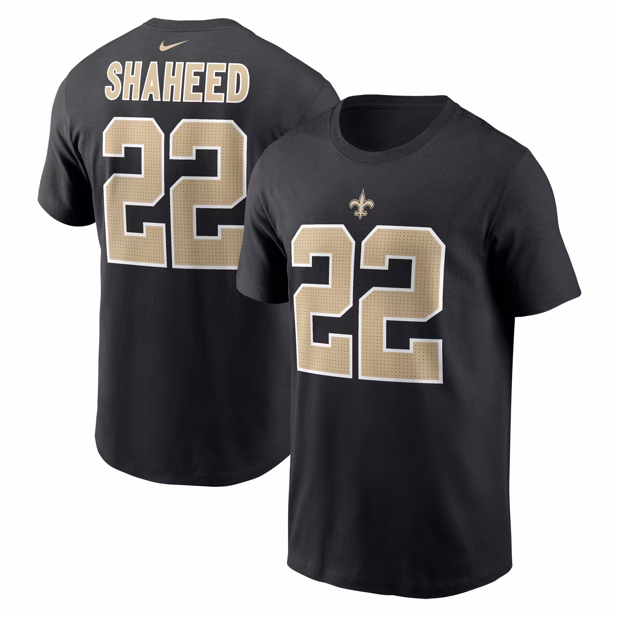 Men's Nike Rashid Shaheed Black New Orleans Saints Name & Number T-Shirt 3 Men's Nike Rashid Shaheed Black New Orleans Saints Name & Number T-Shirt
