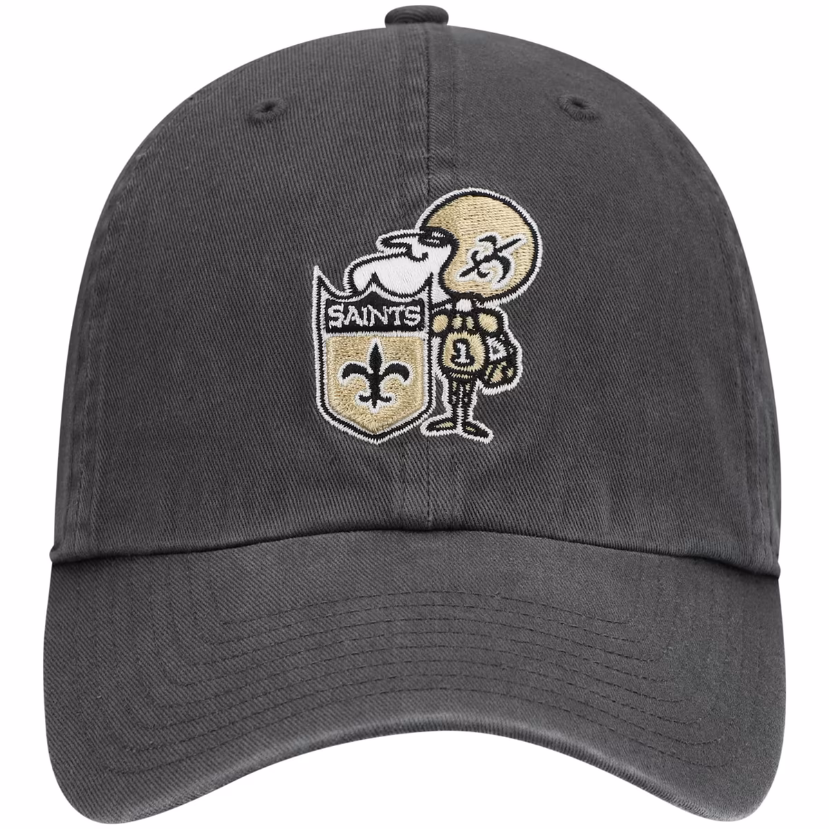 Men's '47 Charcoal New Orleans Saints Clean Up Adjustable Hat 3 Men's '47 Charcoal New Orleans Saints Clean Up Adjustable Hat