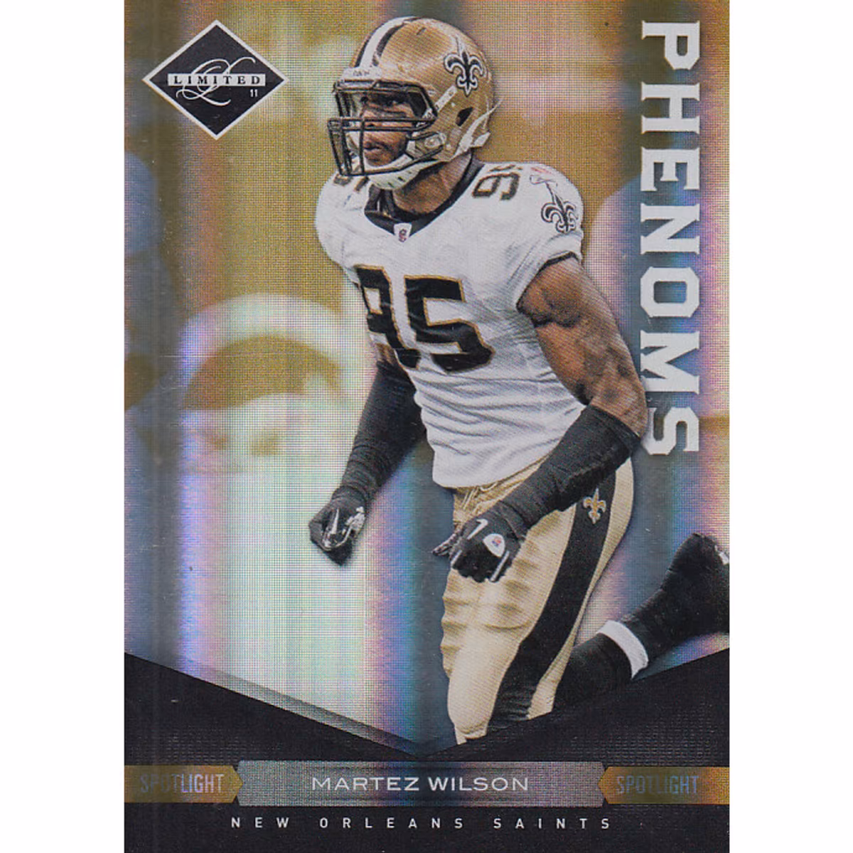 2011 Limited Gold Spotlight #181 Martez Wilson