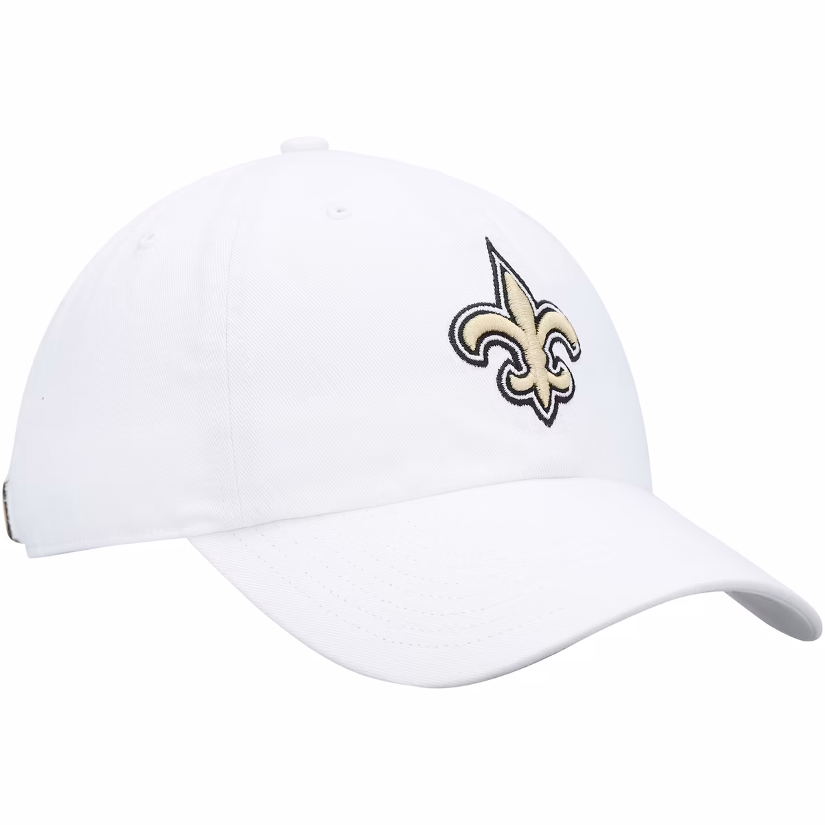 Men's '47 White New Orleans Saints Logo Clean Up Adjustable Hat 4 Men's '47 White New Orleans Saints Logo Clean Up Adjustable Hat