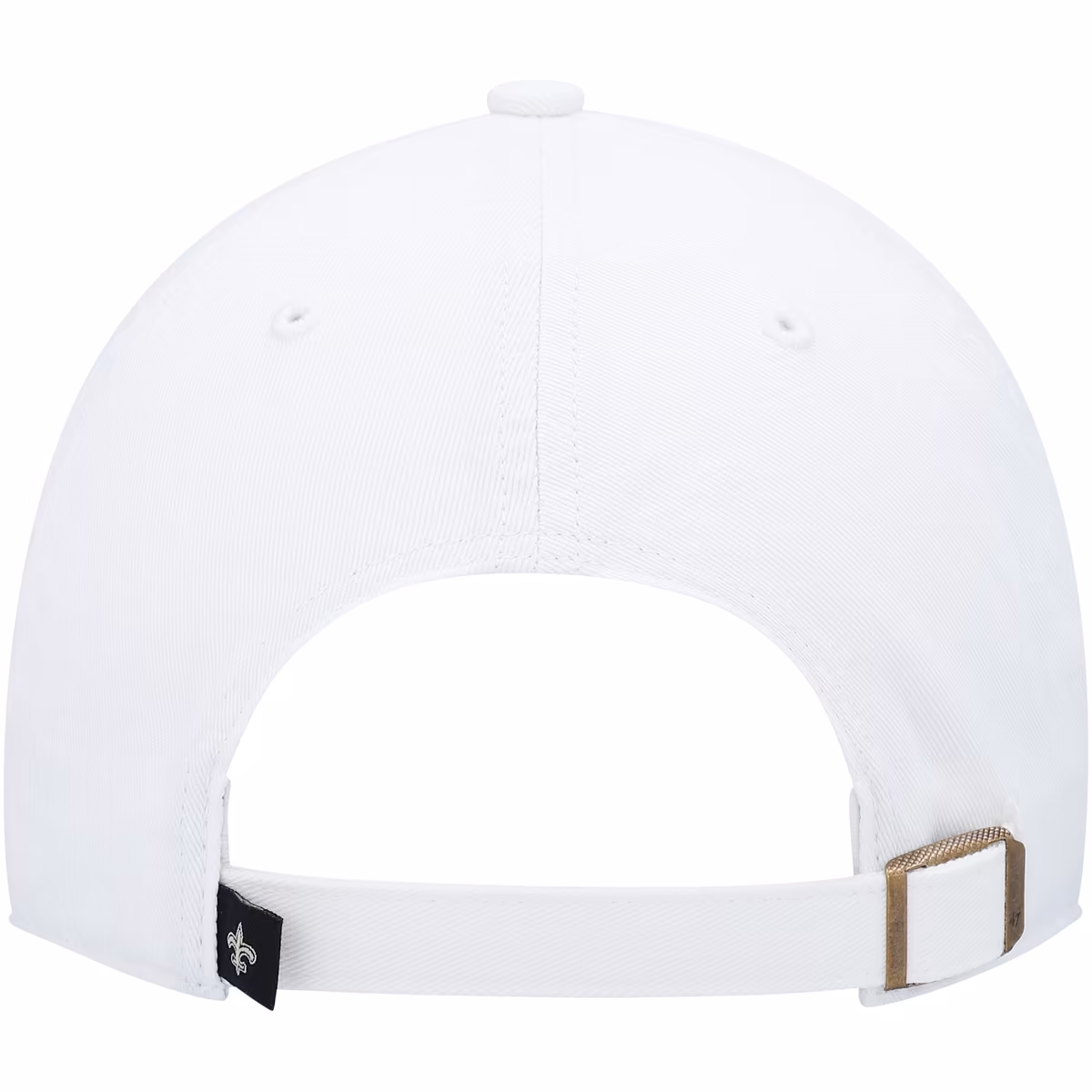 Men's '47 White New Orleans Saints Logo Clean Up Adjustable Hat 5 Men's '47 White New Orleans Saints Logo Clean Up Adjustable Hat