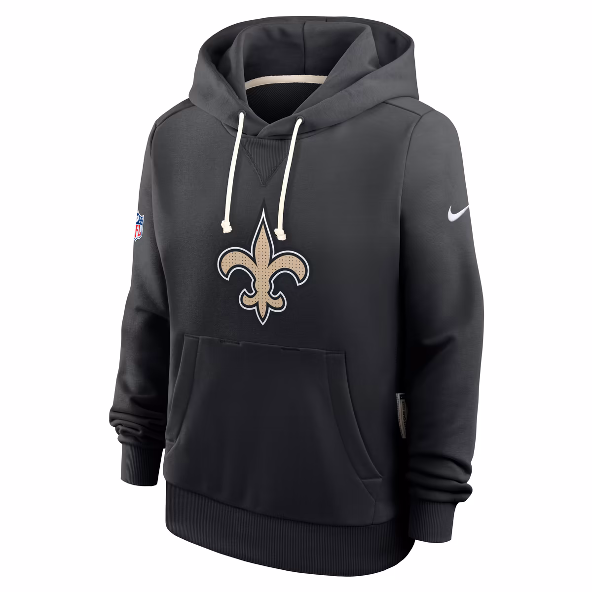 Women's Nike Black New Orleans Saints Sideline Standard Issue Initial Home Dri-FIT Hoodie 4 Women's Nike Black New Orleans Saints Sideline Standard Issue Initial Home Dri-FIT Hoodie
