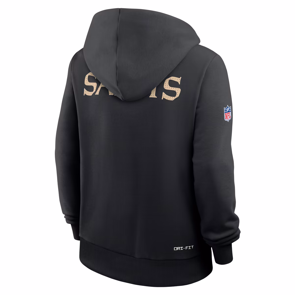 Women's Nike Black New Orleans Saints Sideline Standard Issue Initial Home Dri-FIT Hoodie 5 Women's Nike Black New Orleans Saints Sideline Standard Issue Initial Home Dri-FIT Hoodie