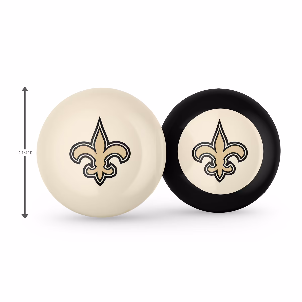 Imperial New Orleans Saints Logo Cue Ball & 8 Ball Combo Set 3 Imperial New Orleans Saints Logo Cue Ball & 8 Ball Combo Set