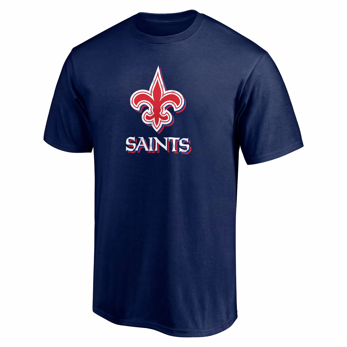 Men's Navy New Orleans Saints Red White and Team T-Shirt 3 Men's Navy New Orleans Saints Red White and Team T-Shirt
