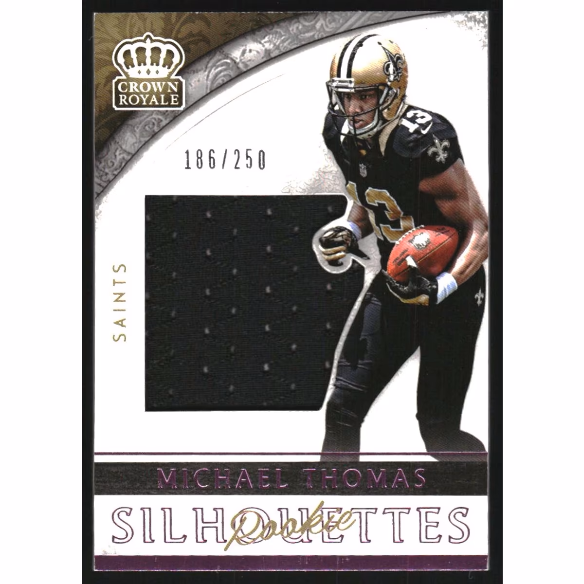 2016 Crown Royale Jumbo Rookie Silhouette Jerseys Pink #2 Michael Thomas