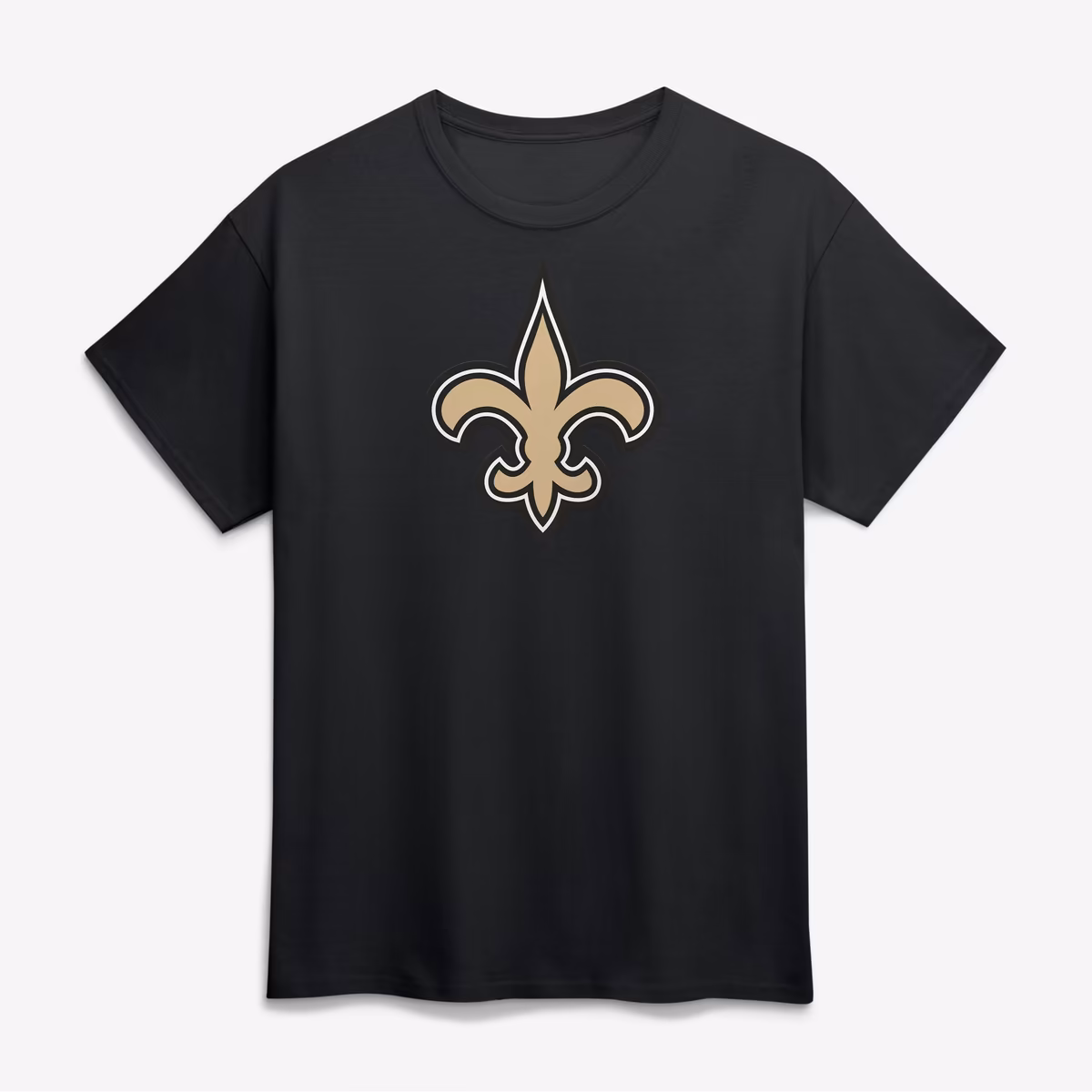 Men's Logo Athletic  Black New Orleans Saints Primary Logo T-Shirt