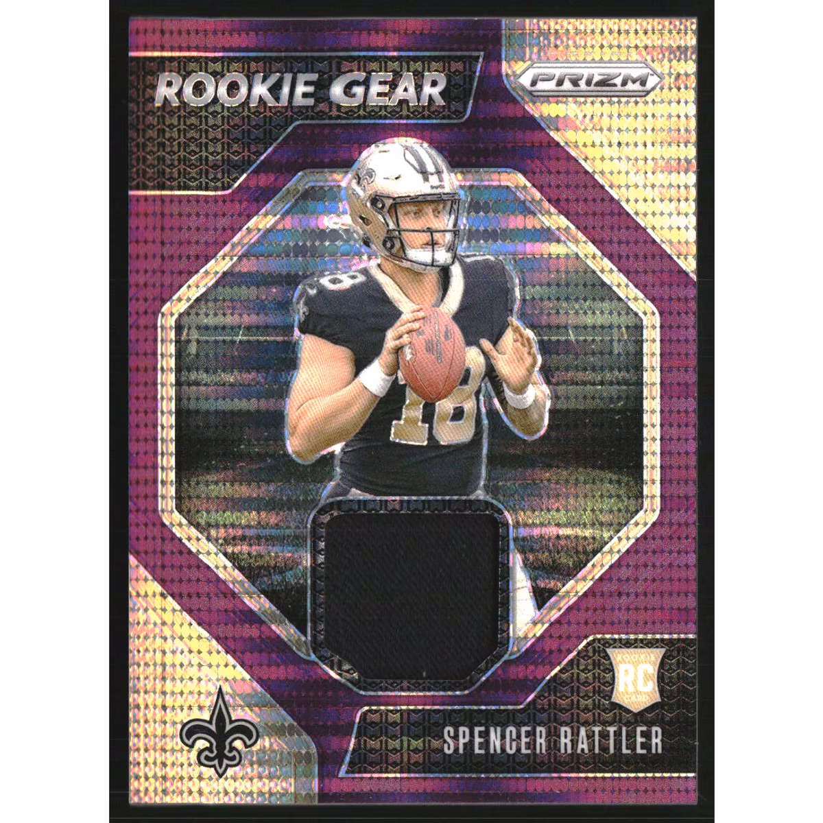 2024 Panini Prizm Rookie Gear Purple Pulsar #10 Spencer Rattler 11 2024 Panini Prizm Rookie Gear Purple Pulsar #10 Spencer Rattler