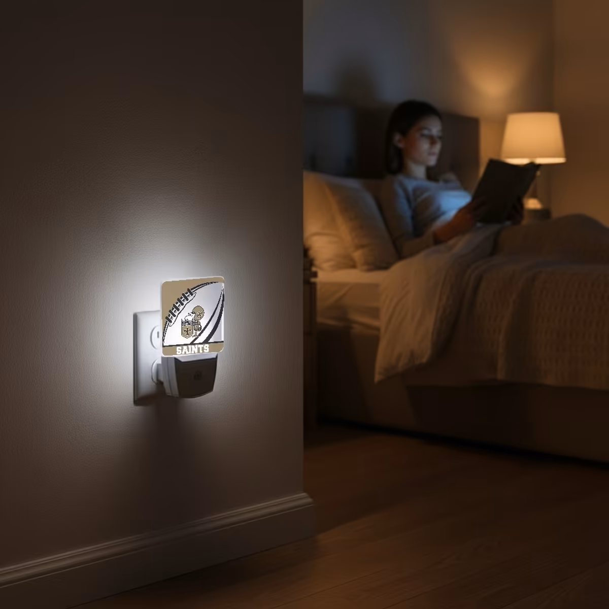 New Orleans Saints Passtime Design Nightlight 2-Pack 5 New Orleans Saints Passtime Design Nightlight 2-Pack