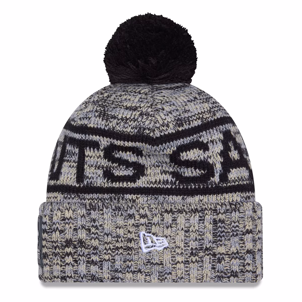 Men's New Era Black New Orleans Saints 2025 Sideline Cold Weather Cuffed Knit Hat with Pom 3 Men's New Era Black New Orleans Saints 2025 Sideline Cold Weather Cuffed Knit Hat with Pom