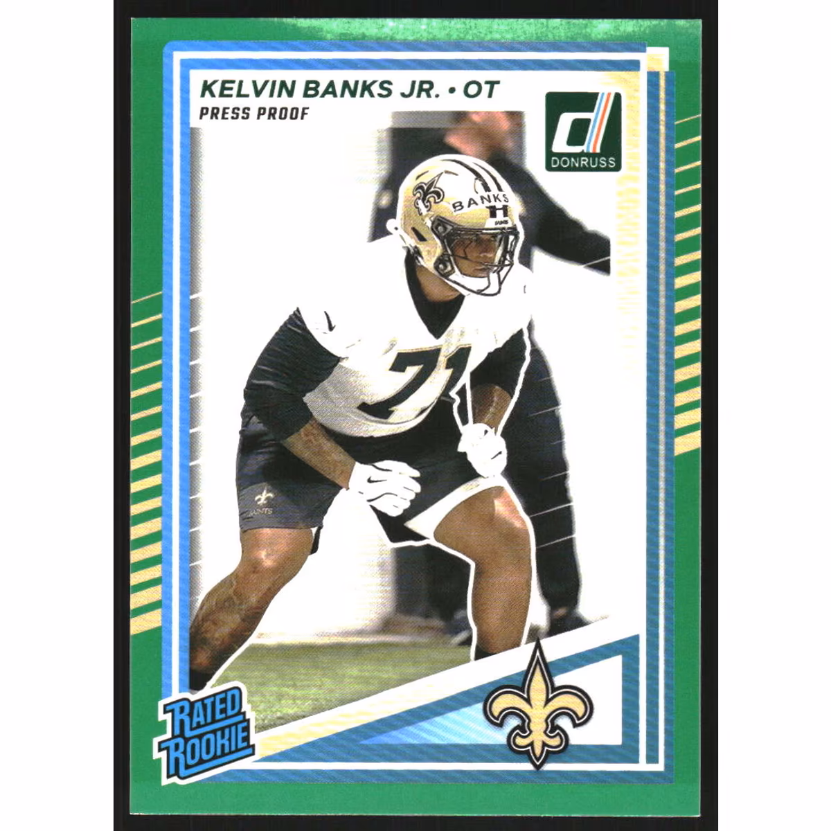 2025 Donruss Press Proof Green #372 Kelvin Banks Jr. RR