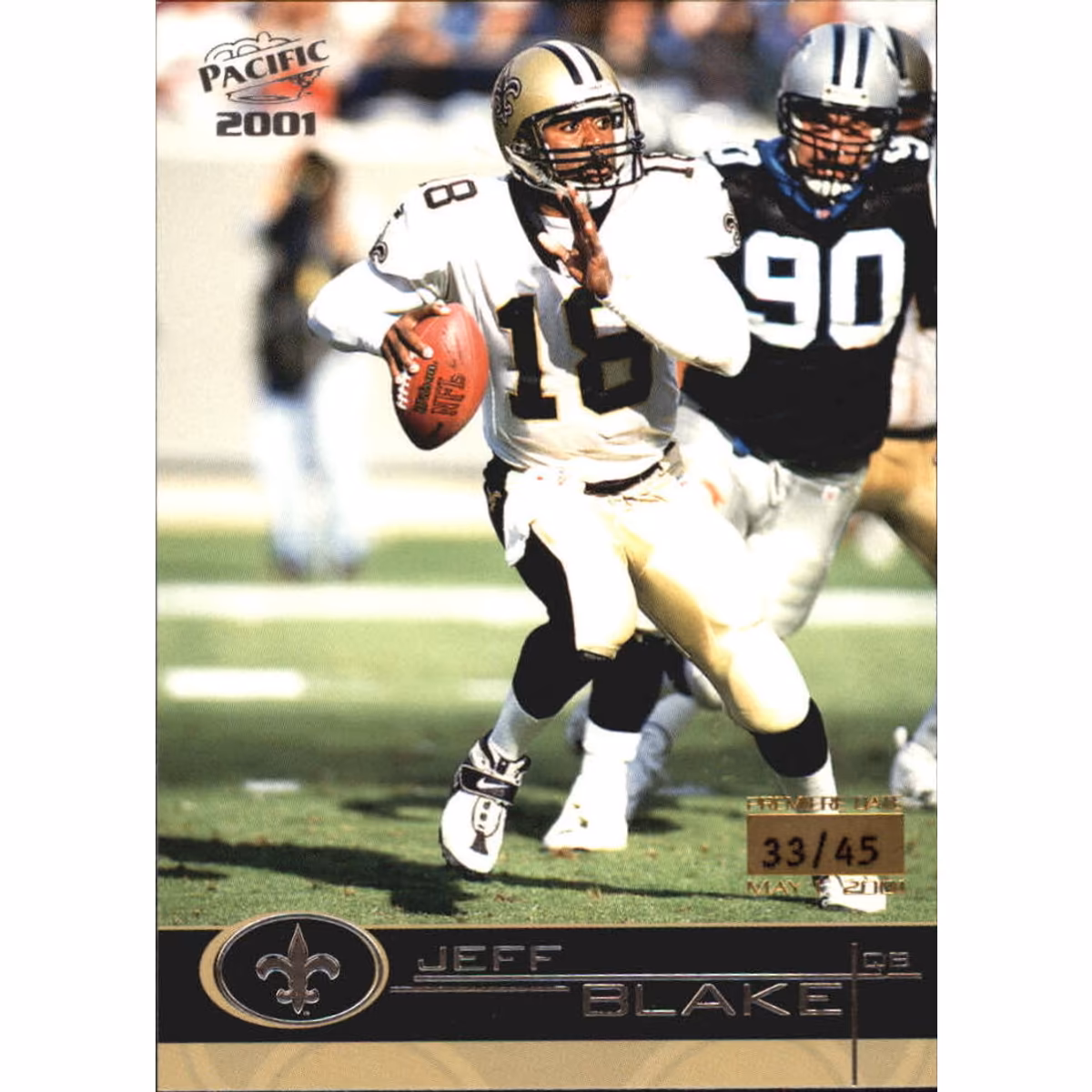 2001 Pacific Premiere Date #261 Jeff Blake
