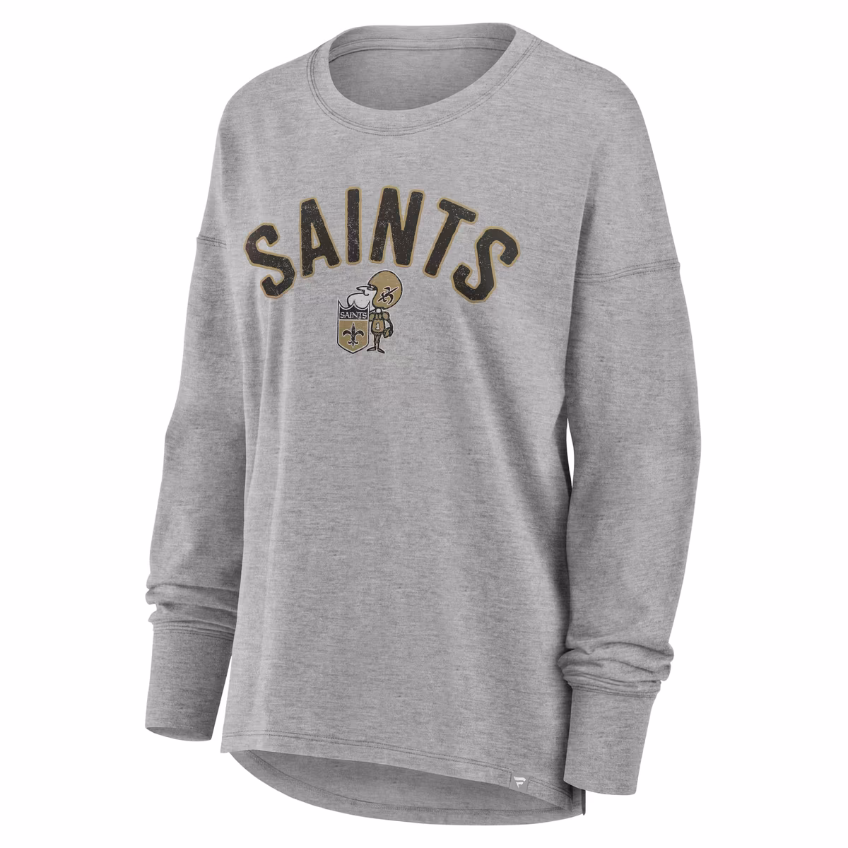 Women's Fanatics Heather Gray New Orleans Saints Hometown Legacy Long Sleeve T-Shirt 5 Women's Fanatics Heather Gray New Orleans Saints Hometown Legacy Long Sleeve T-Shirt