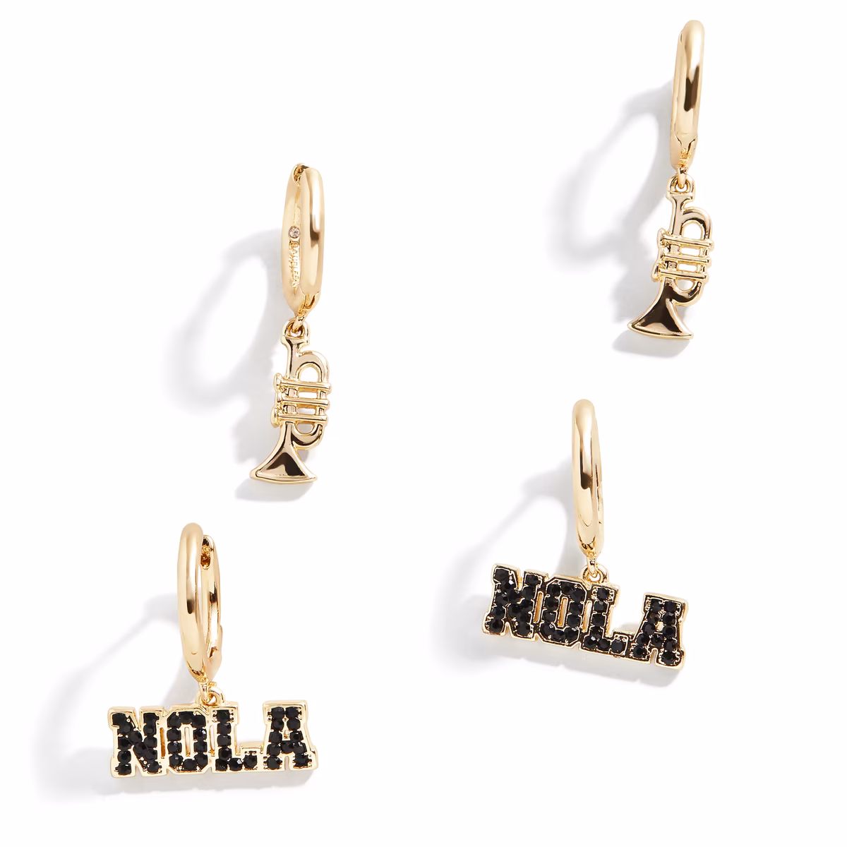 BaubleBar New Orleans Saints Earring Set