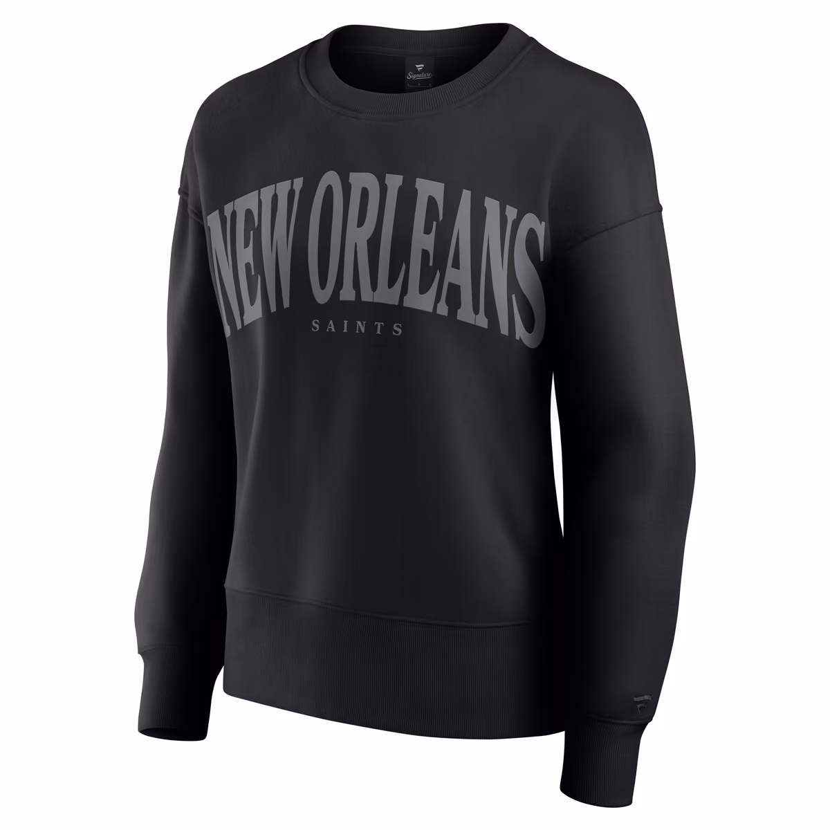 Women's Fanatics Black New Orleans Saints Elements Pullover Sweatshirt 3 Women's Fanatics Black New Orleans Saints Elements Pullover Sweatshirt