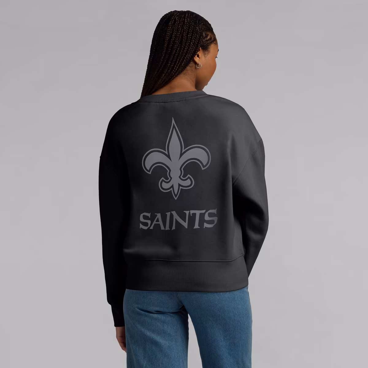 Women's Fanatics Black New Orleans Saints Elements Pullover Sweatshirt 6 Women's Fanatics Black New Orleans Saints Elements Pullover Sweatshirt