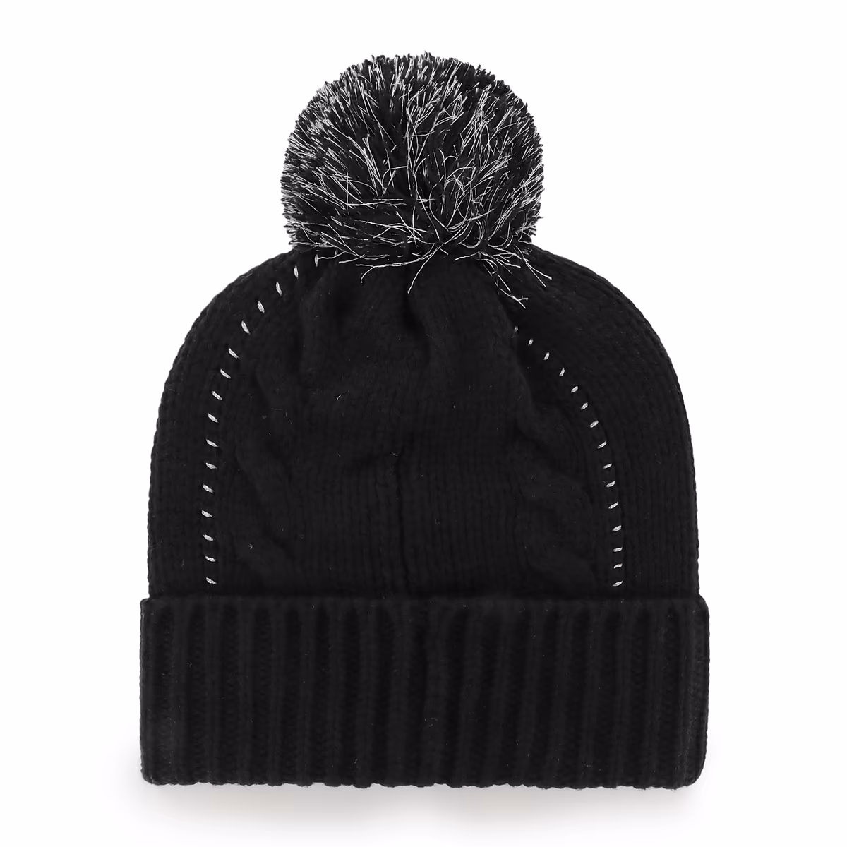 Women's '47 Black New Orleans Saints Bauble Cuffed Knit Hat with Pom 3 Women's '47 Black New Orleans Saints Bauble Cuffed Knit Hat with Pom