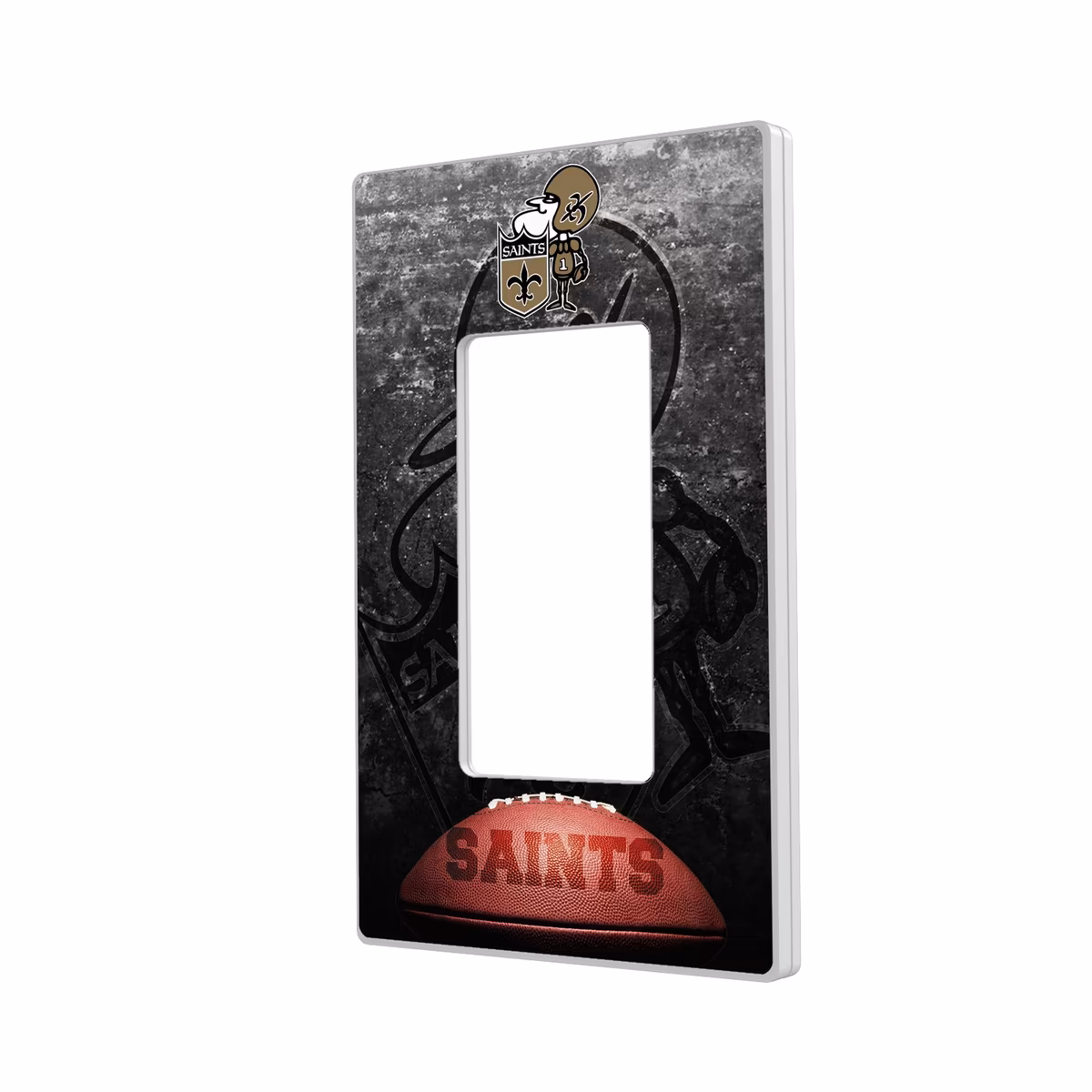 New Orleans Saints Legendary Design Single Rocker Lightswitch Plate