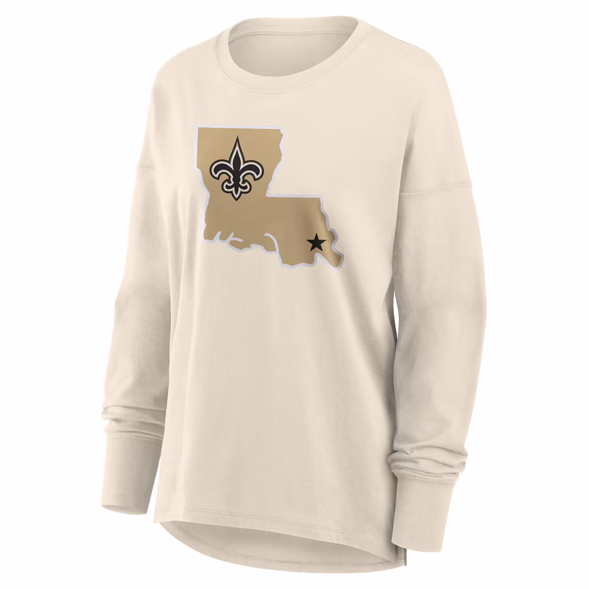 Women's Fanatics Cream New Orleans Saints Dove Legacy Long Sleeve T-Shirt 5 Women's Fanatics Cream New Orleans Saints Dove Legacy Long Sleeve T-Shirt