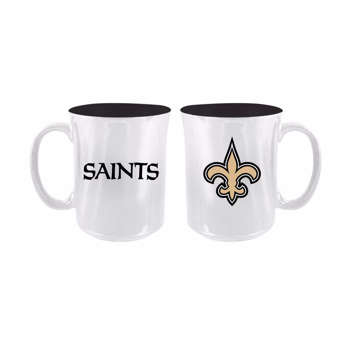 The Memory Company New Orleans Saints 2-Pack 15oz. Iridescent Ceramic Mug Set 6 The Memory Company New Orleans Saints 2-Pack 15oz. Iridescent Ceramic Mug Set