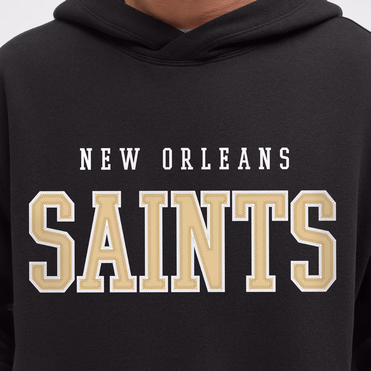 Men's lululemon Black New Orleans Saints Steady State Pullover Hoodie 5 Men's lululemon Black New Orleans Saints Steady State Pullover Hoodie