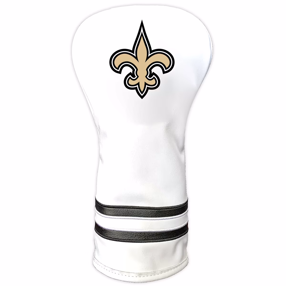 White New Orleans Saints Vintage Driver Golf Headcover 11 White New Orleans Saints Vintage Driver Golf Headcover