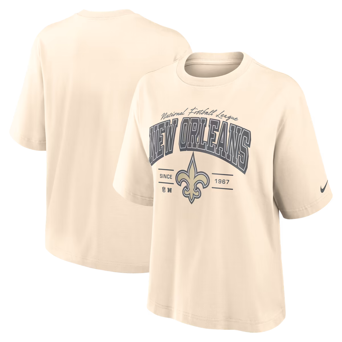 Women's Nike Cream New Orleans Saints Vintage Mod Boxy T-Shirt 5 Women's Nike Cream New Orleans Saints Vintage Mod Boxy T-Shirt