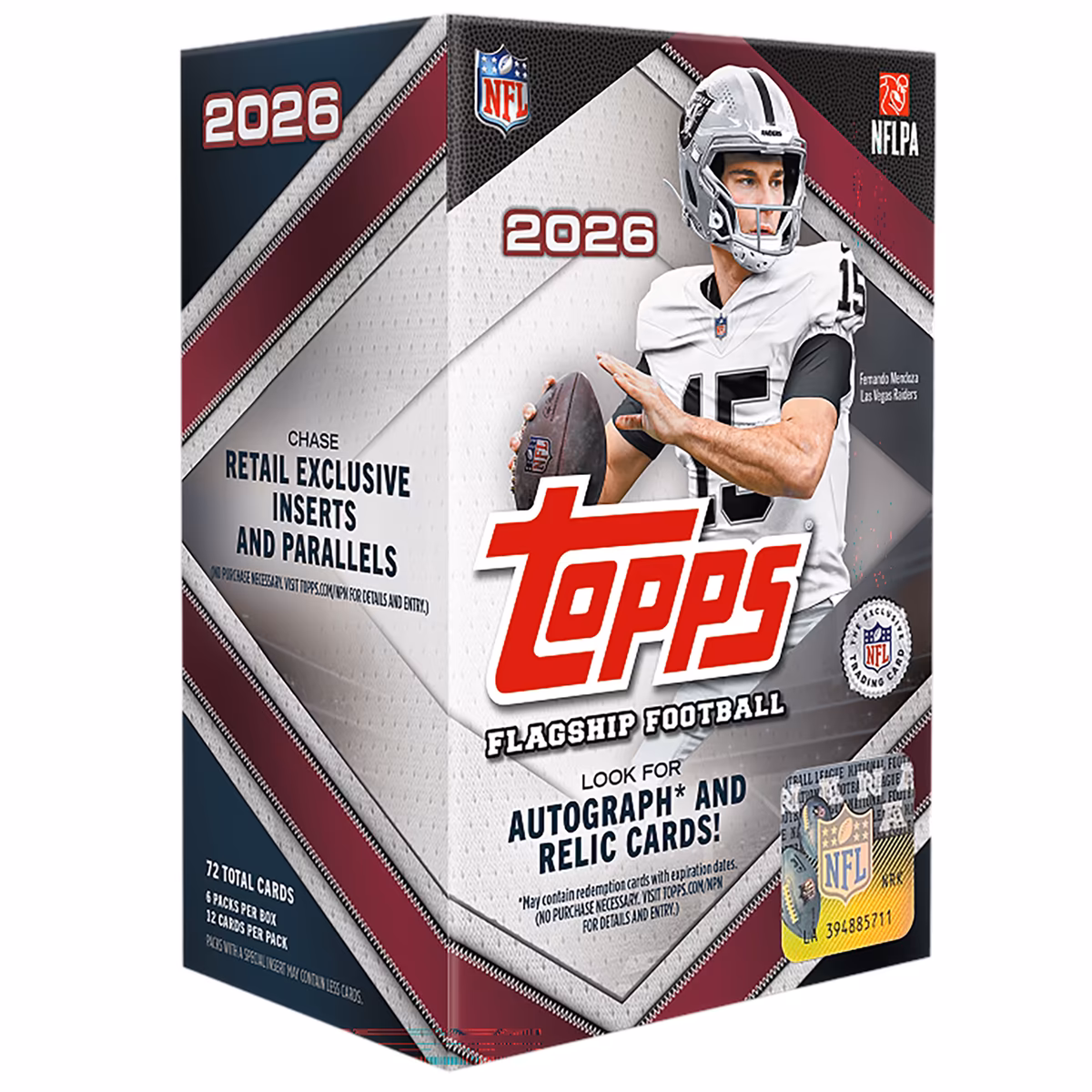 2026 Topps Flagship Football Factory Sealed Value Box 8 2026 Topps Flagship Football Factory Sealed Value Box