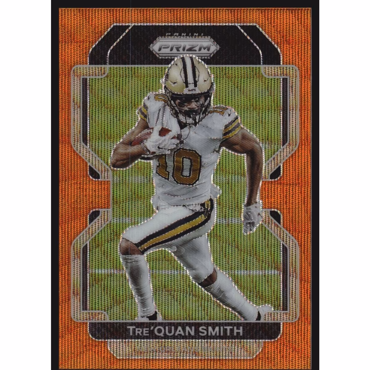 2021 Panini Prizm Prizms Orange Wave #302 Tre'Quan Smith