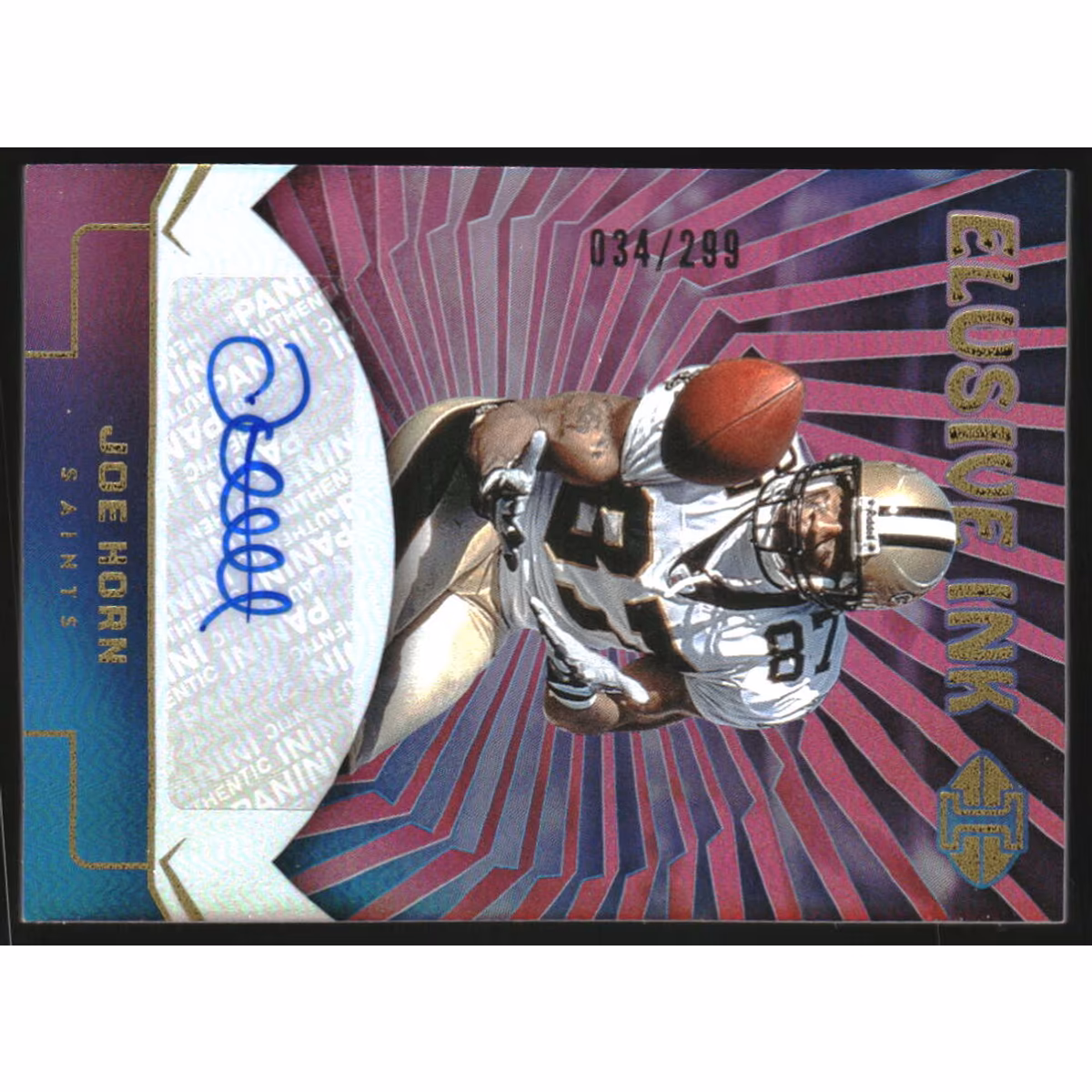 2024 Panini Illusions Elusive Ink #22 Joe Horn 9 2024 Panini Illusions Elusive Ink #22 Joe Horn