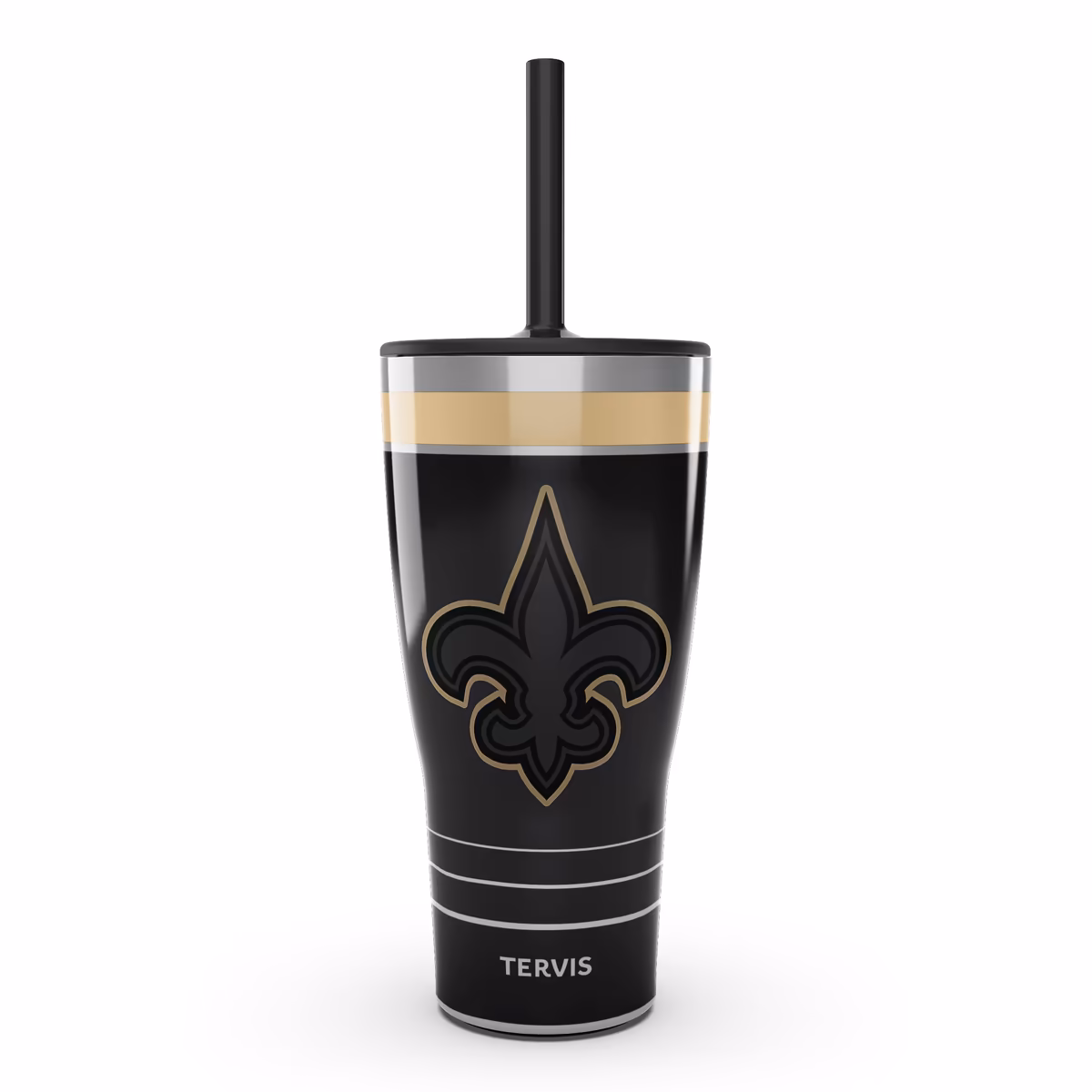 Tervis New Orleans Saints 30oz. Night Game Tumbler with Straw 8 Tervis New Orleans Saints 30oz. Night Game Tumbler with Straw