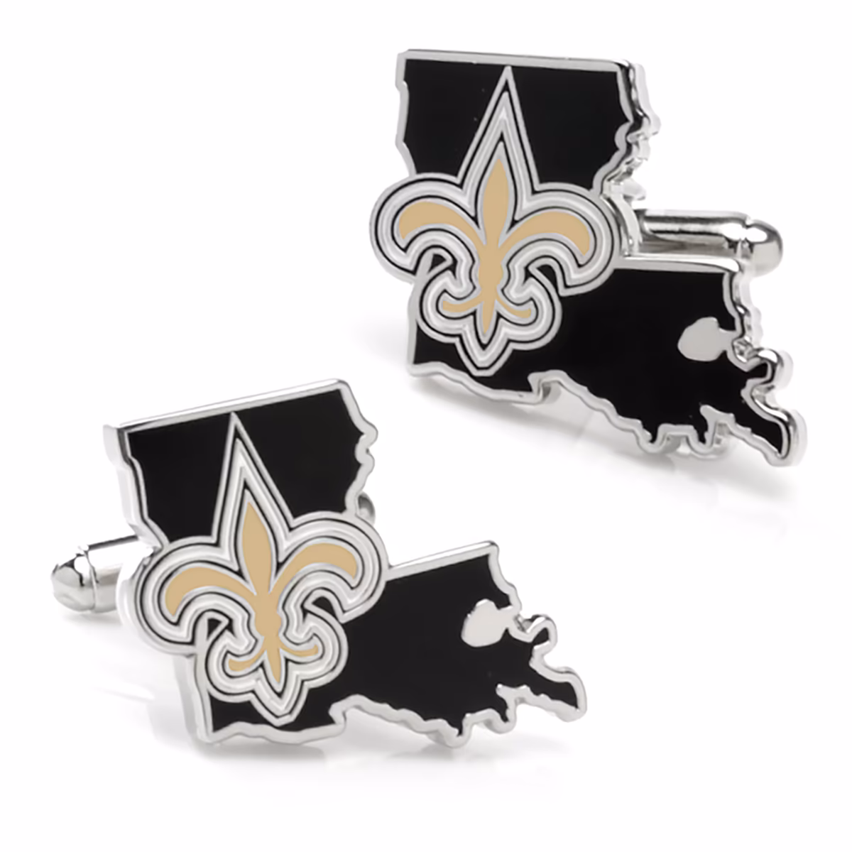 New Orleans Saints Team State Shaped Cufflinks 7 New Orleans Saints Team State Shaped Cufflinks