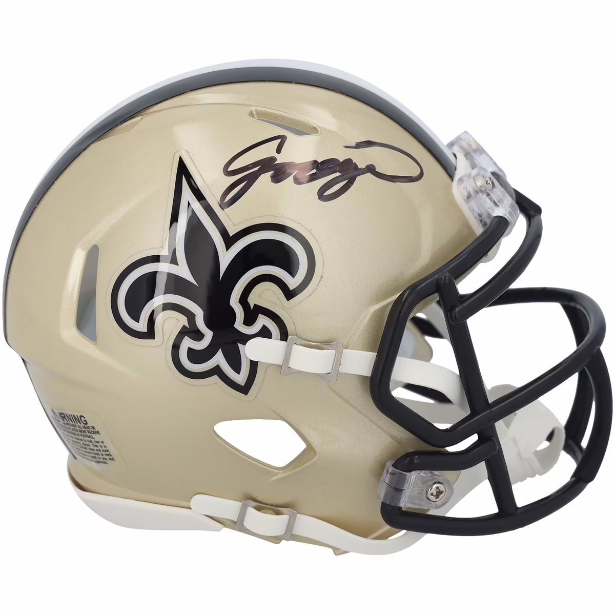 Jordyn Tyson New Orleans Saints Autographed Riddell Speed Mini Helmet 2 Jordyn Tyson New Orleans Saints Autographed Riddell Speed Mini Helmet