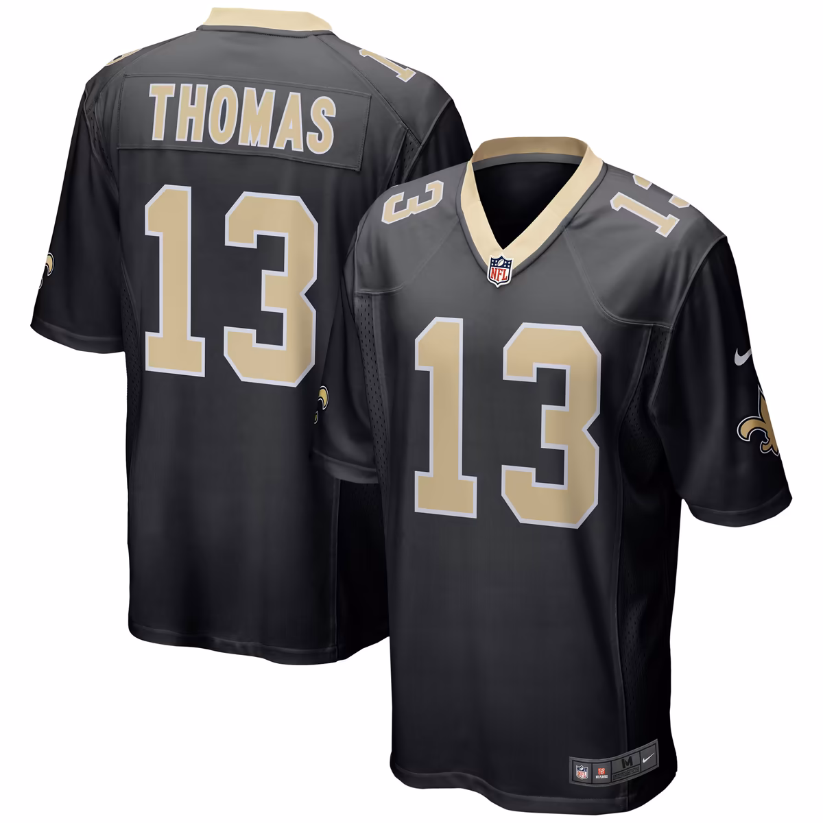 Men's Nike Michael Thomas Black New Orleans Saints Team Color Game Jersey 2 Men's Nike Michael Thomas Black New Orleans Saints Team Color Game Jersey