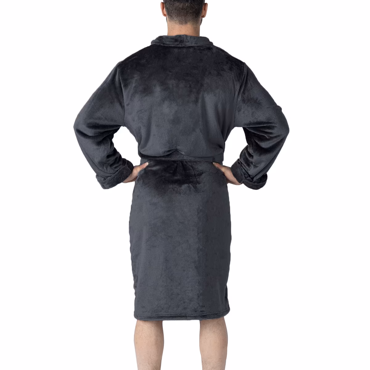 Men's The Northwest Group Black New Orleans Saints Bathrobe 3 Men's The Northwest Group Black New Orleans Saints Bathrobe