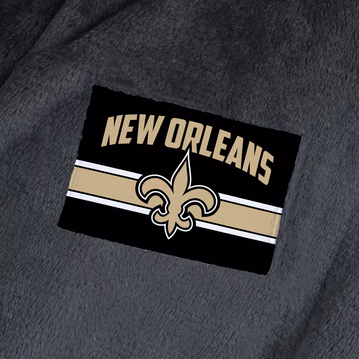 Men's The Northwest Group Black New Orleans Saints Bathrobe 4 Men's The Northwest Group Black New Orleans Saints Bathrobe
