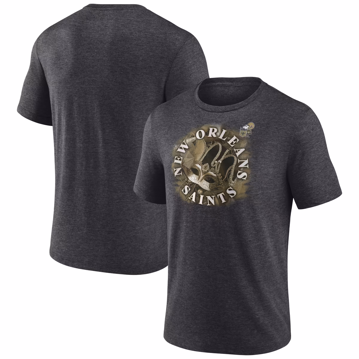 Men's Charcoal New Orleans Saints Sporting Chance Tri-Blend T-Shirt 1 Men's Charcoal New Orleans Saints Sporting Chance Tri-Blend T-Shirt