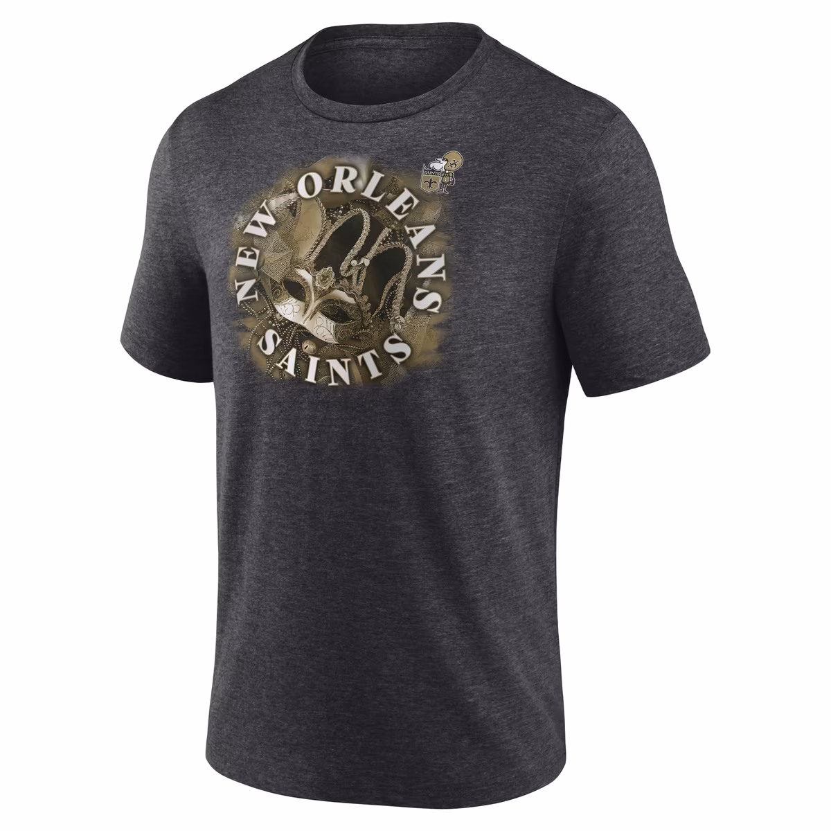 Men's Charcoal New Orleans Saints Sporting Chance Tri-Blend T-Shirt 3 Men's Charcoal New Orleans Saints Sporting Chance Tri-Blend T-Shirt