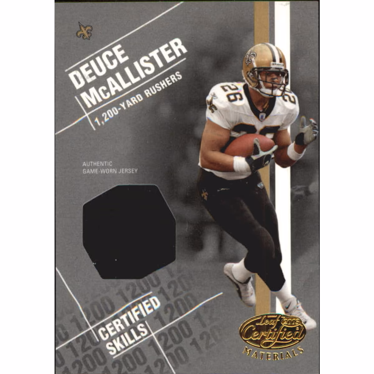 2003 Leaf Certified Materials Skills #CS21 Deuce McAllister