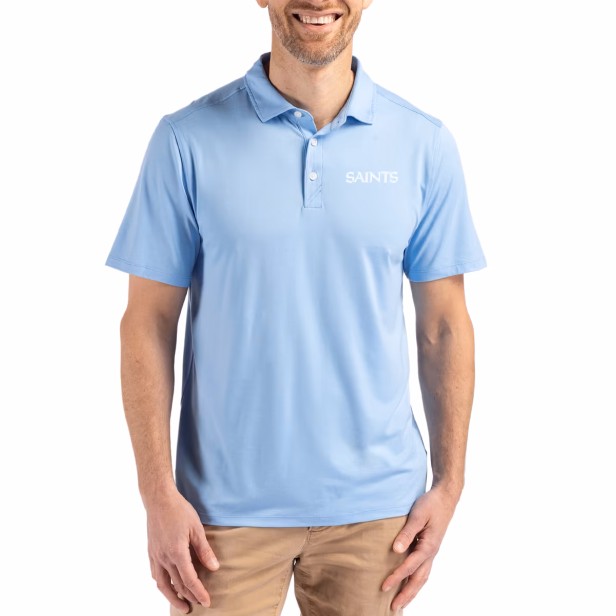 Men's Cutter & Buck Powder Blue New Orleans Saints Coastline Epic Comfort Eco Recycled Polo 1 Men's Cutter & Buck Powder Blue New Orleans Saints Coastline Epic Comfort Eco Recycled Polo