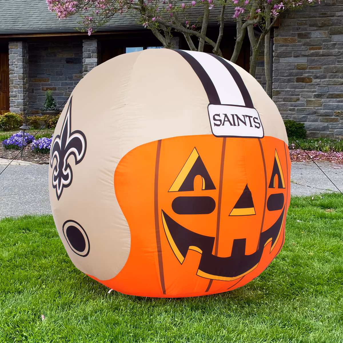 New Orleans Saints 4' Inflatable Jack-O'-Helmet 5 New Orleans Saints 4' Inflatable Jack-O'-Helmet