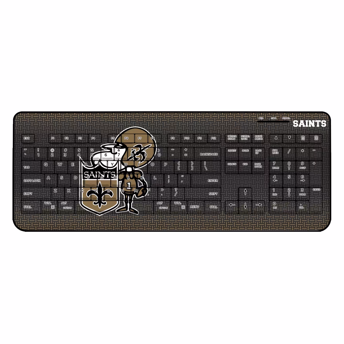 Keyscaper Throwback New Orleans Saints Wireless Keyboard 1 Keyscaper Throwback New Orleans Saints Wireless Keyboard