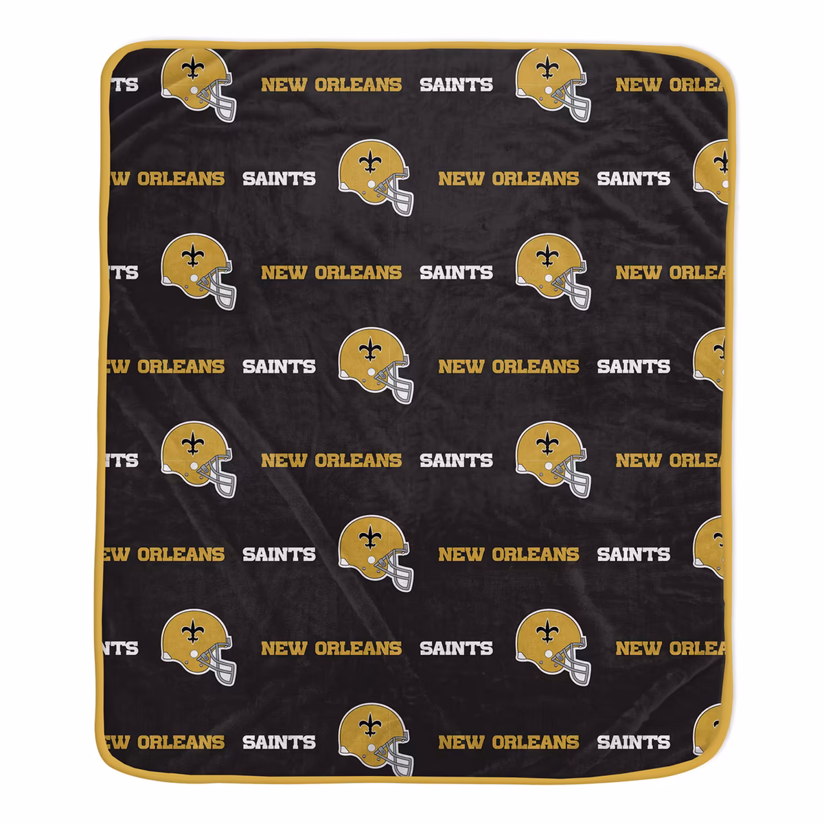 Pegasus New Orleans Saints 60" x 72" Repeat Helmet Wordmark Ultra Soft Blanket
