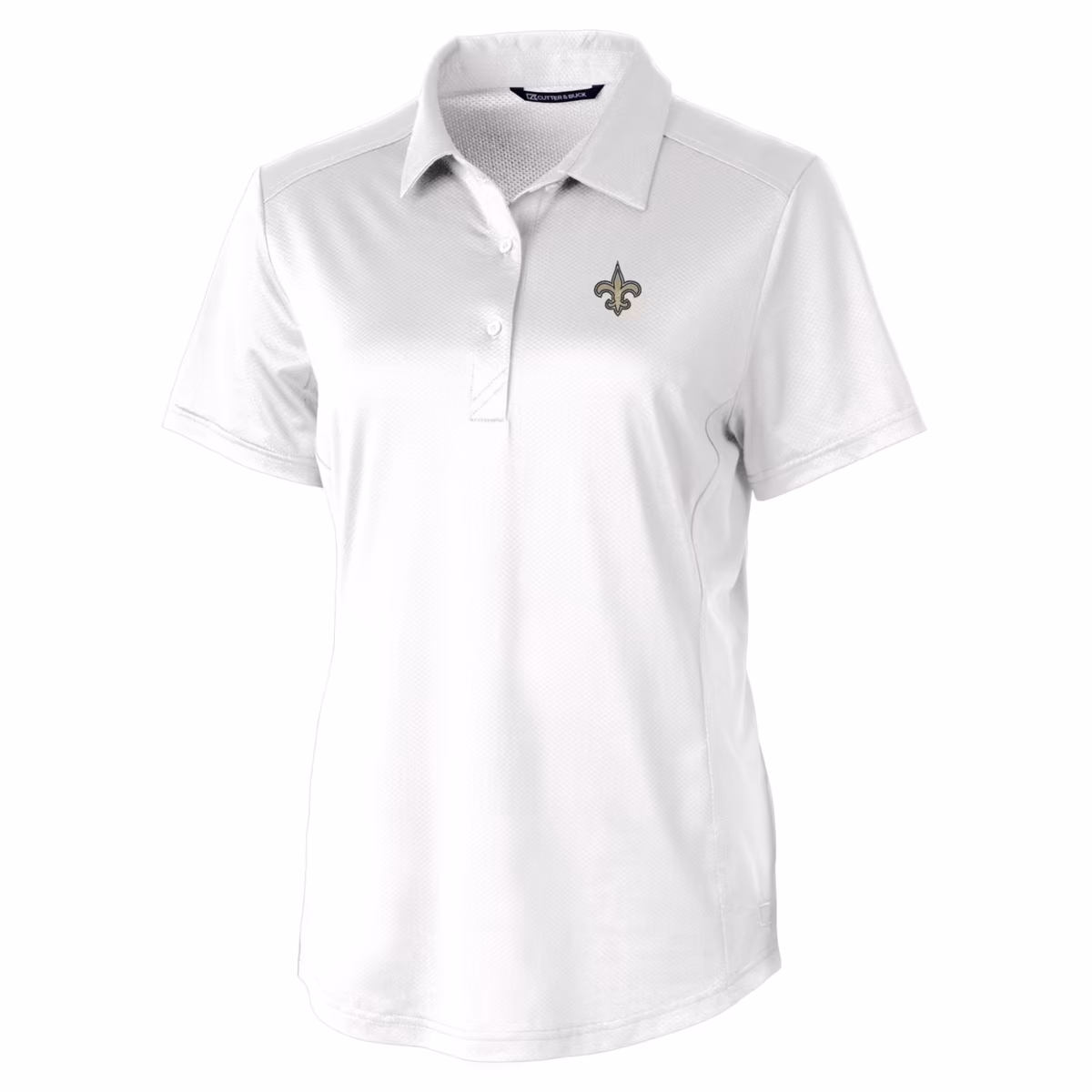 Women's Cutter & Buck White New Orleans Saints Prospect Textured Stretch Polo 3 Women's Cutter & Buck White New Orleans Saints Prospect Textured Stretch Polo