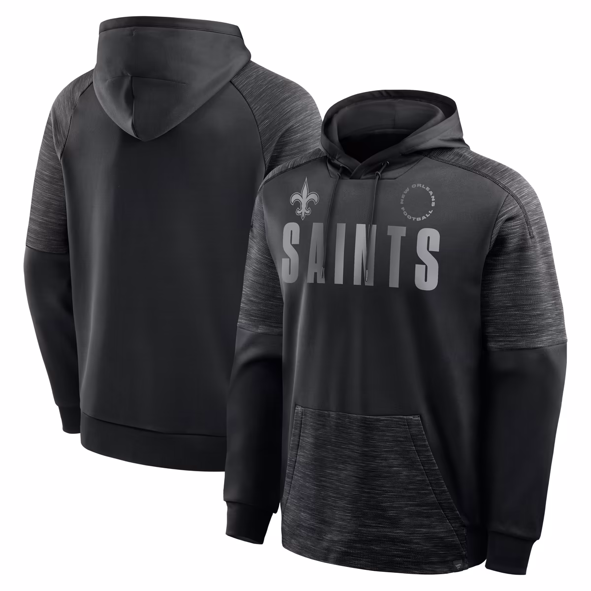 Men's Fanatics Black New Orleans Saints Chip Shot Pullover Hoodie 8 Men's Fanatics Black New Orleans Saints Chip Shot Pullover Hoodie