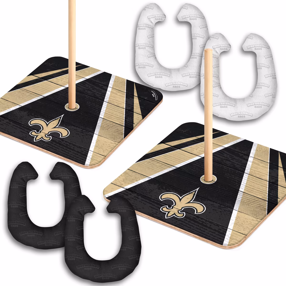 IDNA New Orleans Saints Horseshoe Bags Game 9 IDNA New Orleans Saints Horseshoe Bags Game