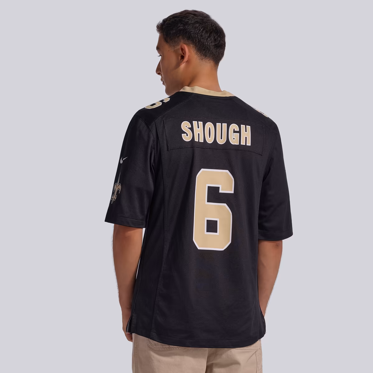 Men's Nike Tyler Shough Black New Orleans Saints Game Jersey 4 Men's Nike Tyler Shough Black New Orleans Saints Game Jersey