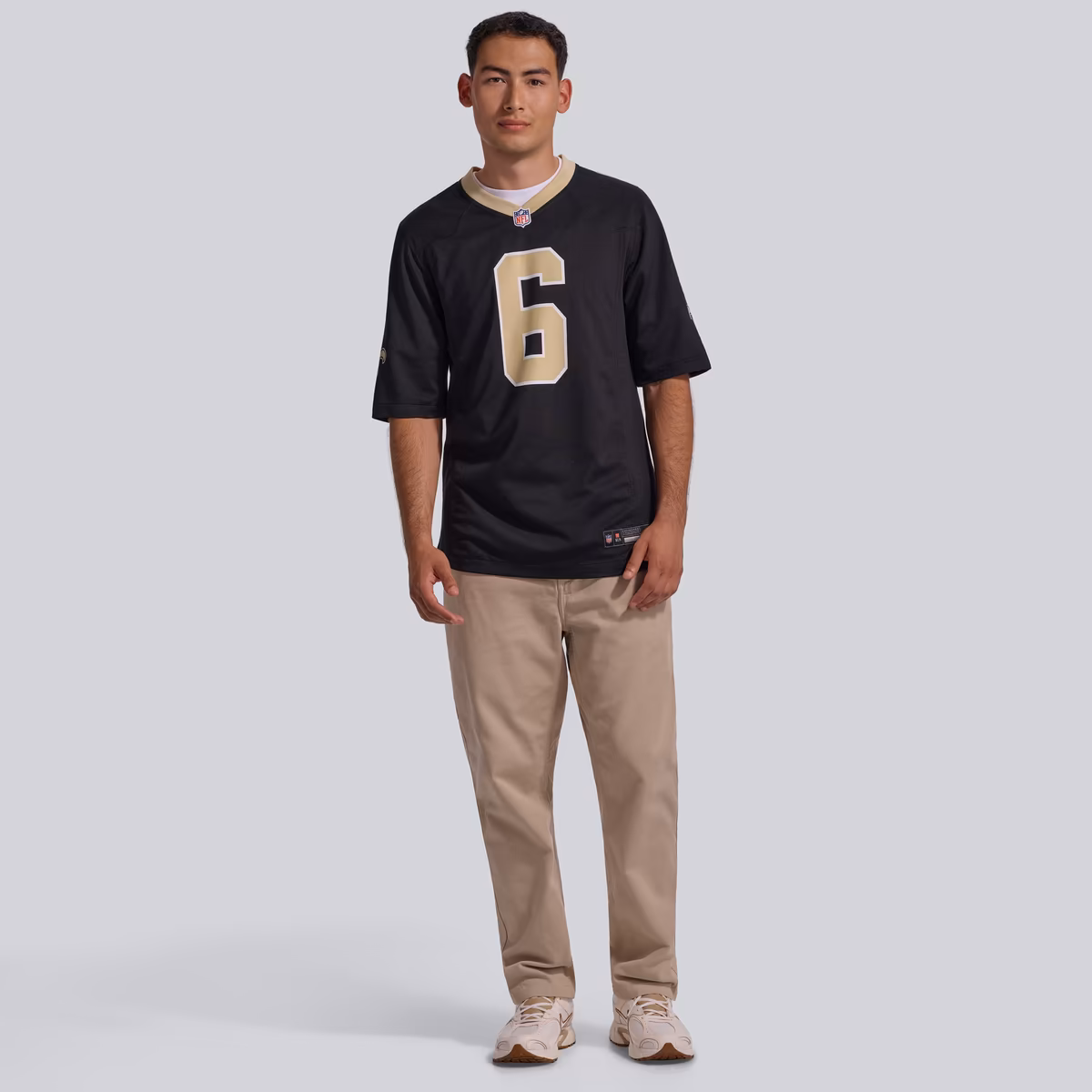 Men's Nike Tyler Shough Black New Orleans Saints Game Jersey 5 Men's Nike Tyler Shough Black New Orleans Saints Game Jersey